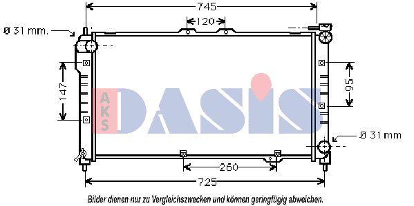 AKS DASIS Radiators, Motora dzesēšanas sistēma 110220N